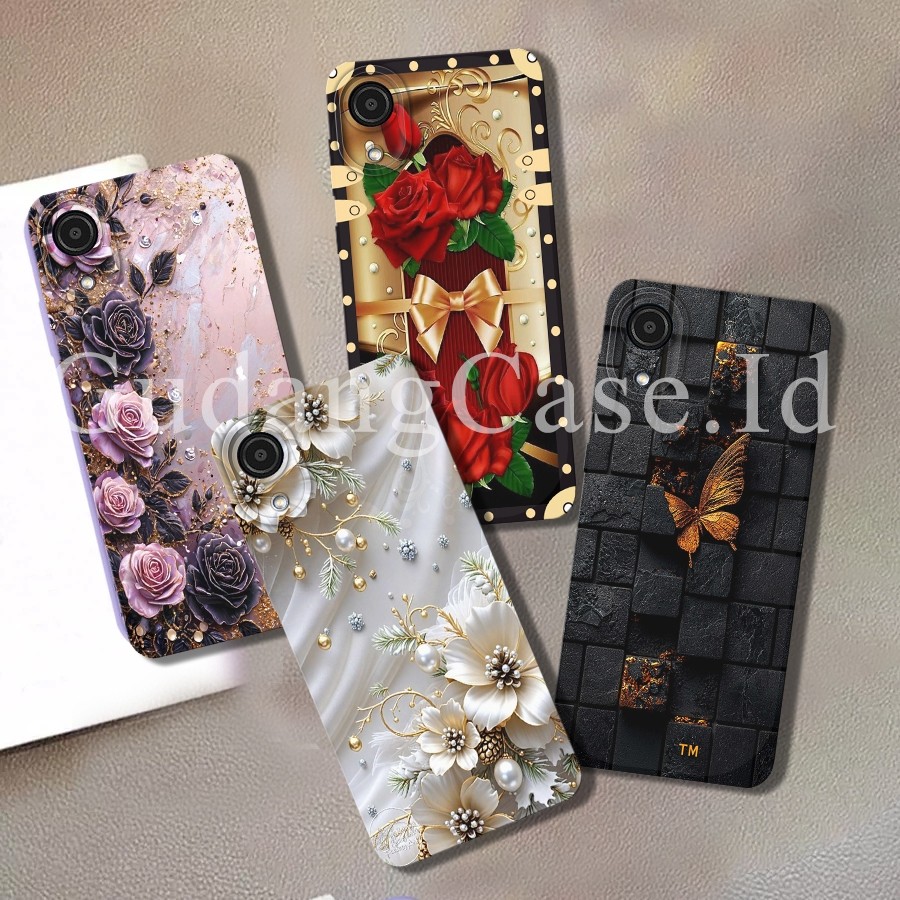Softcase Samsung A03 Core Case Procamera Motif Bunga Kupu Aesthetic