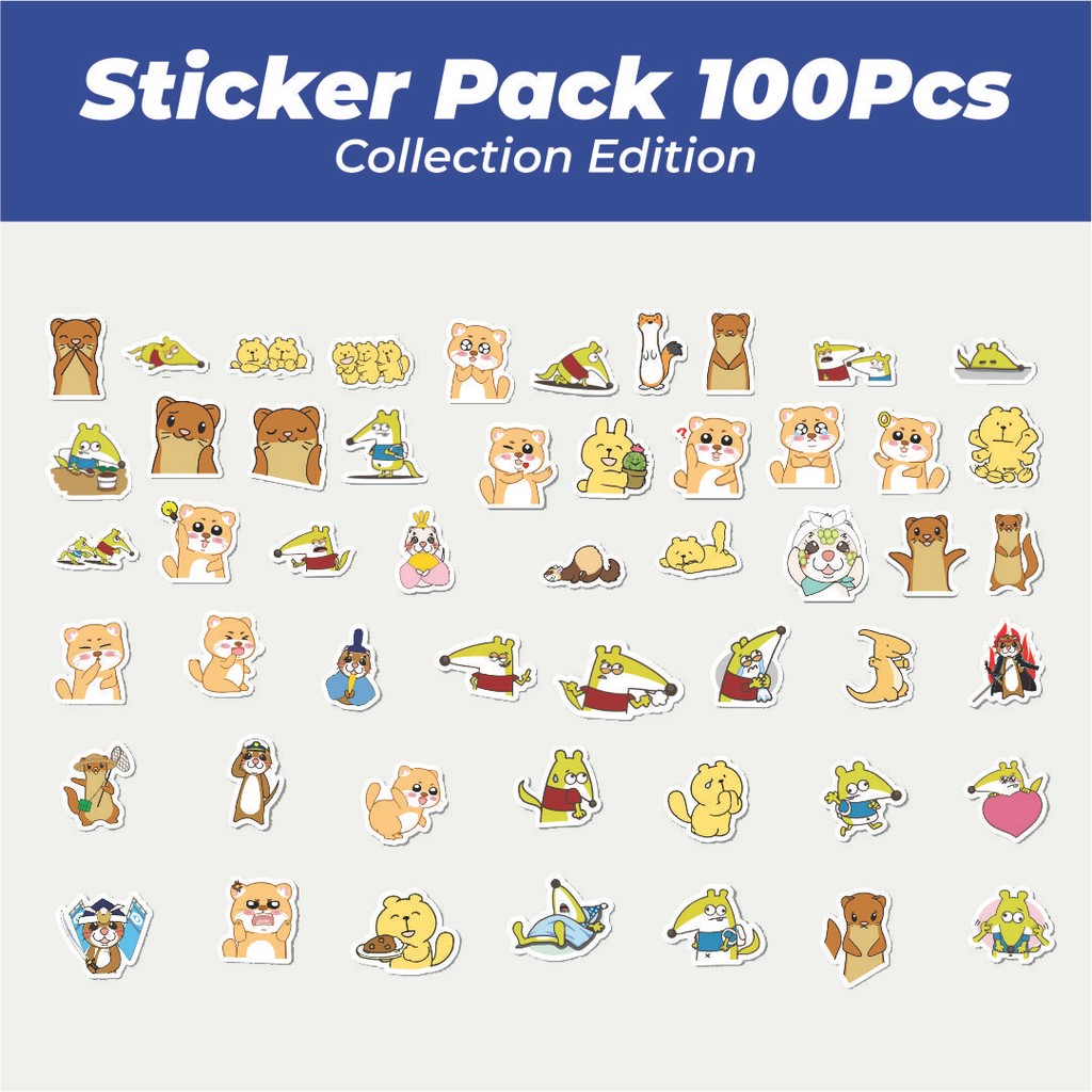 

Hot Stiker Hewan Musang Lucu Anti Air Stikers Berperekat Waterproof Sticker Decal Buat Motor Helm Buku Journal Koper Casing HP Laptop Botol Minum