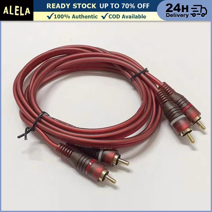 Kabel 2 RCA To 2 RCA / Kabel RCA - RCA AV Video / Kabel 2 RCA DVD TV