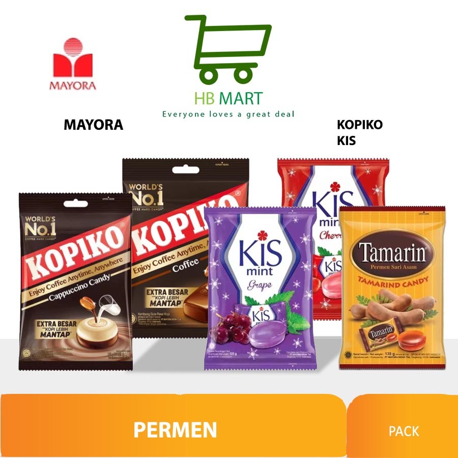 

PERMEN KOPI KOPIKO COFFEE CANDY / KIS / TAMARIN per pack