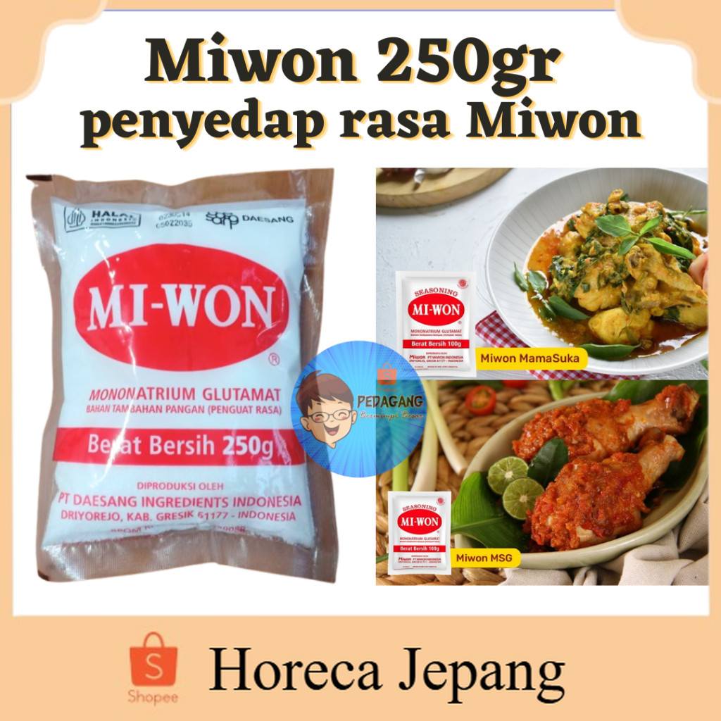 

Miwon 250g/ Miwon MSG 250G/ Miwon Penyedap Rasa / MSG / Micin - 250G/ Micin Miwon / Penyedap Rasa / Vetsin Miwon 250 Gram/ Miwon