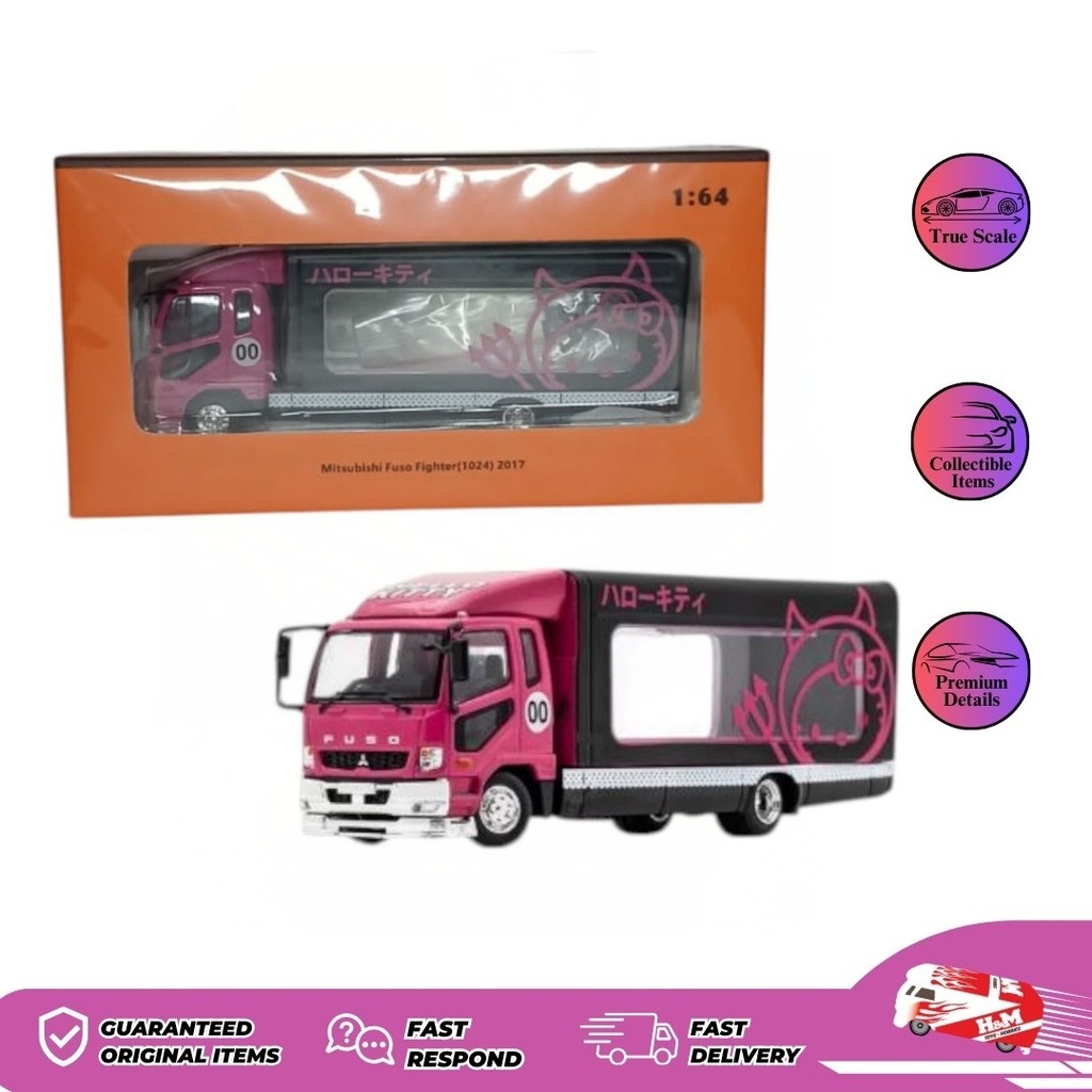 GCD 1/64 Mitsubishi Fuso Transporter Hello Kitty livery