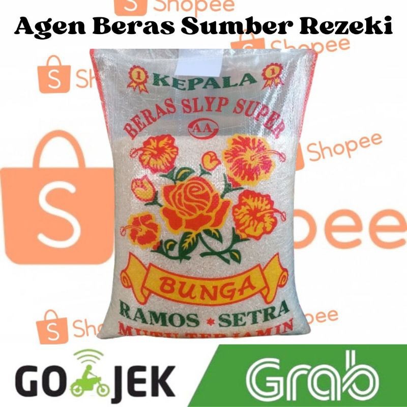 

Beras Cap Bunga 5kg 10kg 20kg Pulen Empuk