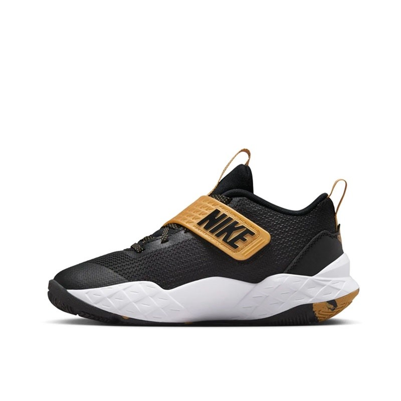 NCR SPORT Sepatu Basket Anak Nike Team Hustle D 12 (Gs) Black Gold Original Hf6279-003