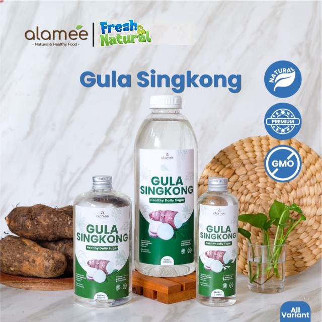 

ALAMEE Gula Singkong Ketela Organik Cair Asli Rendah Kalori Pemanis Sweetener Fructose Gluten Free fresh and natural