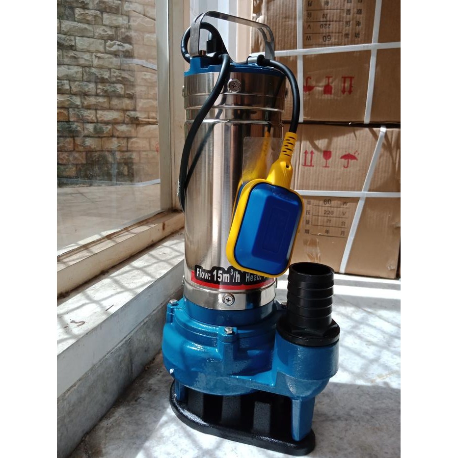 MAXPUMP Pompa Celup Air Otomatis 2 INCH Stainless Steel 550W-1500W Dorong Tinggi Aliran Besar Mesin 