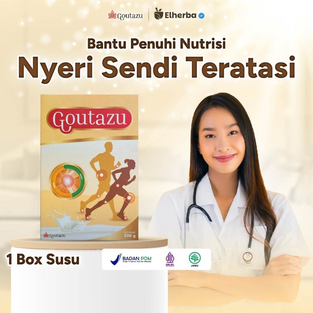 

Goutazu Susu Herbal Bubuk Asam Urat Nyeri Sendi Tubuh Minuman Tradisional Meredakan Pegal Linu 200 g