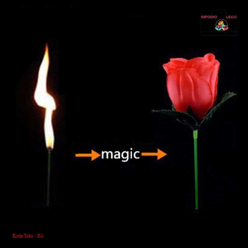 [READY STOK] Sulap Bunga Mawar Api Torch to Rose Flower Magic Trick - 82120 | Produk Unik Berkualita