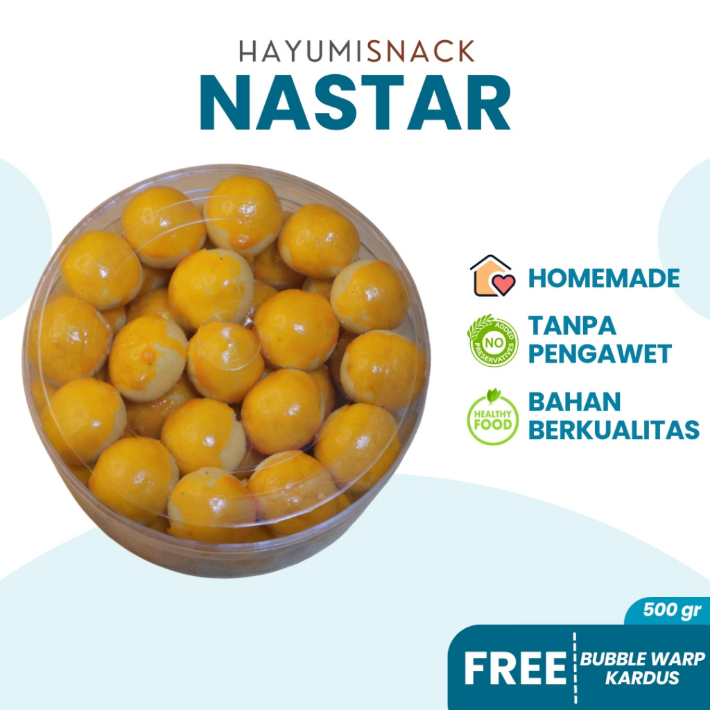 

Kue Kering Nastar Hayumi Snack 500gr Kue Nastar Produksi Rumahan Tanpa Pengawet Homemade