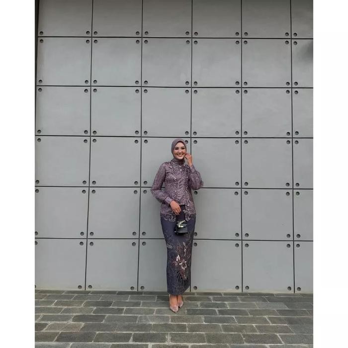 Kebaya Modern Wisuda Kebaya megan Set Lamaran Tunangan Bridesmaid Kondangan Terbaru 2025 Batik Payet