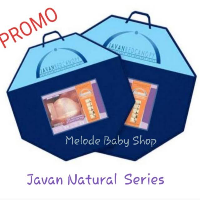 Kelambu JAVAN Natural Bed Canopy/ Kelambu Lipat / Kelambu Modern