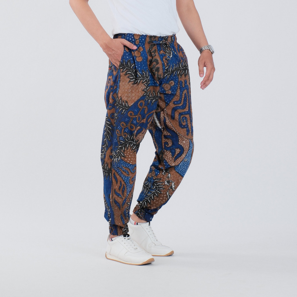 Celana Jogger Batik Pria Panjang Joger Pants Katun Premium Surya Teja CJ-57