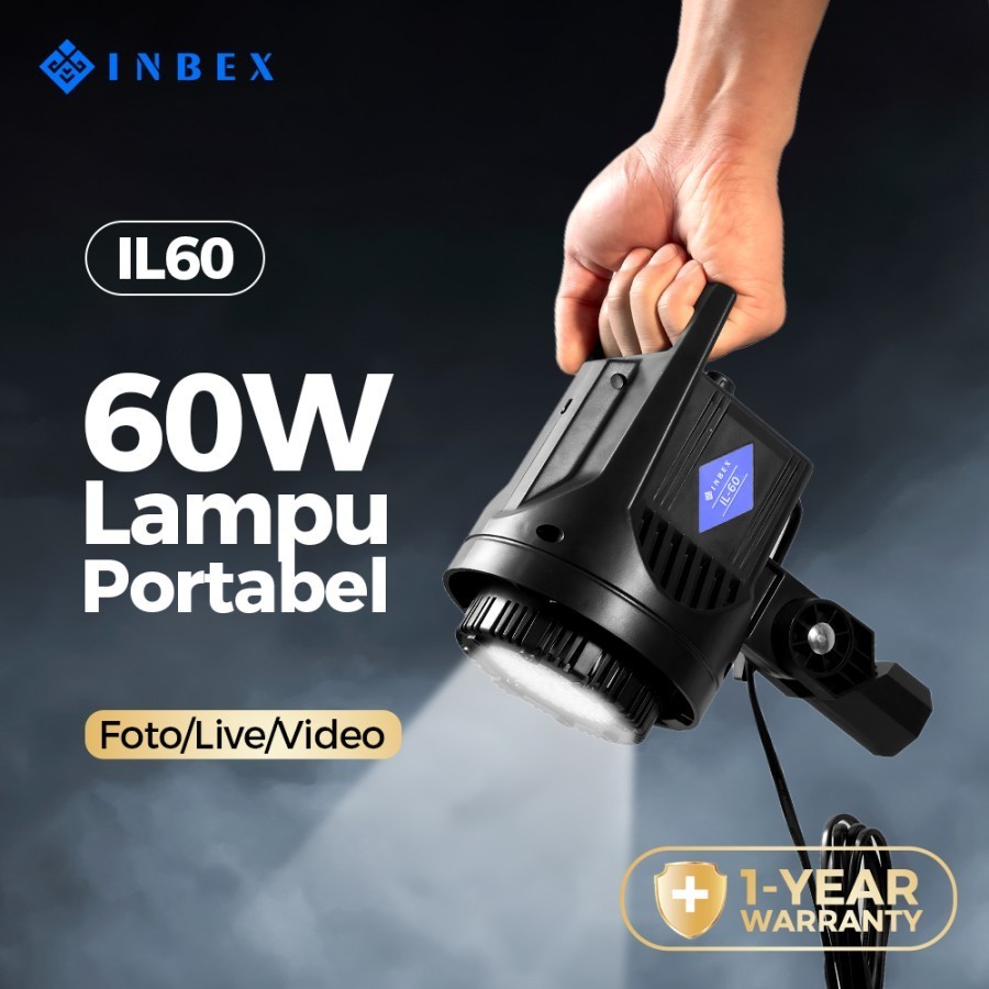 INBEX IL60 Lighting Studio 60W Kontent Kreator Lampu Portabel Studio Mini Lighting Foto