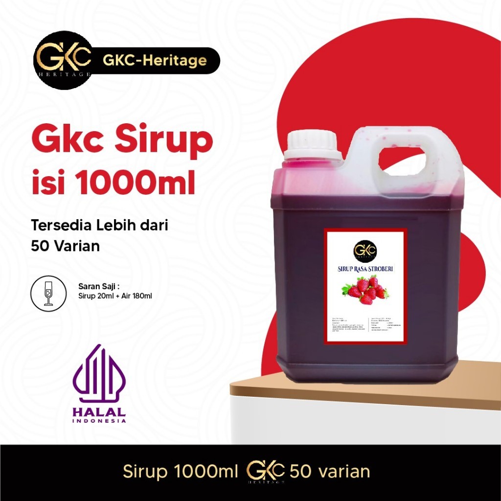 

Sirup Minuman 1Liter Aneka Rasa GKC Heritage Syrup