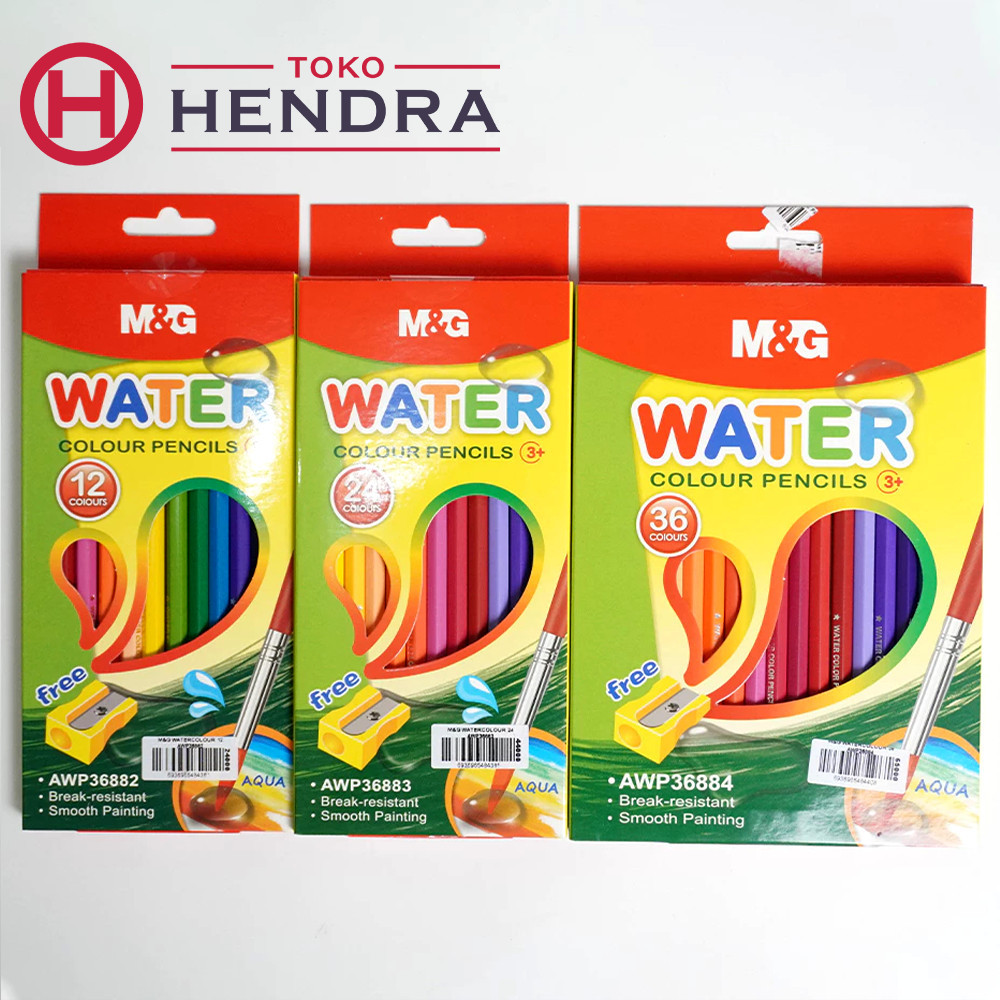 

M&G Watercolour Pencils 12 24 36 Warna – Pensil Warna Cat Air, Warna Cerah & Mudah Dipakai