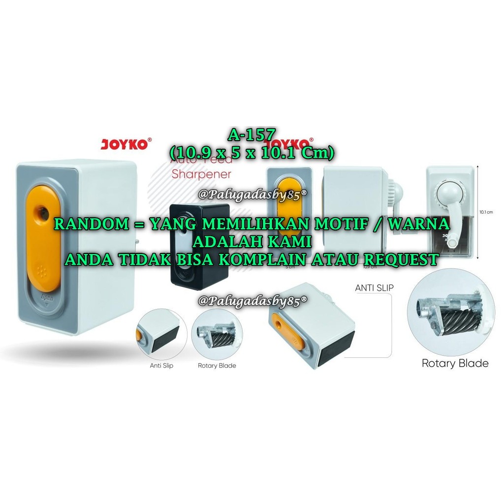 

(1 Biji) GROSIR Rautan Meja Putar JOYKO A-157 / Rautan Serutan Putar Sharpener Joyko A-157 (1 Biji)