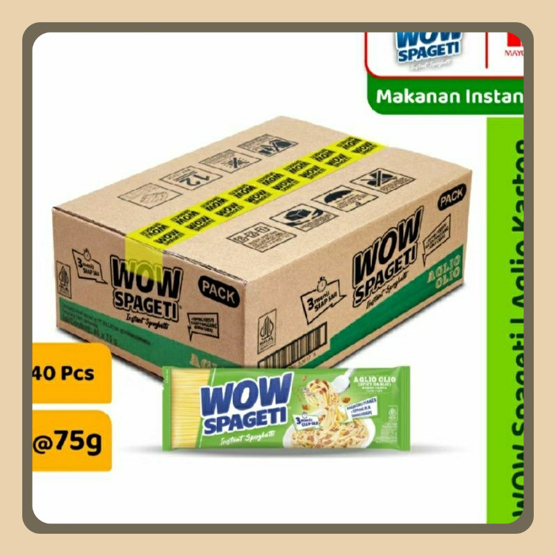 

WOW SPAGETI 1 KARTON (ISI 40) CARBONARA, BOLOGNESE, AGLIO OLIO. Mohon baca deskripsi. HARGA TERMURAH. Exp lihat deskripsi