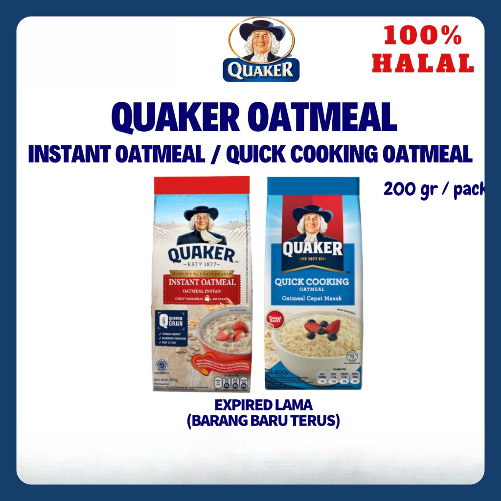 

Quaker Oats - Instant Oatmeal / Quick Cook Oatmeal 200gr