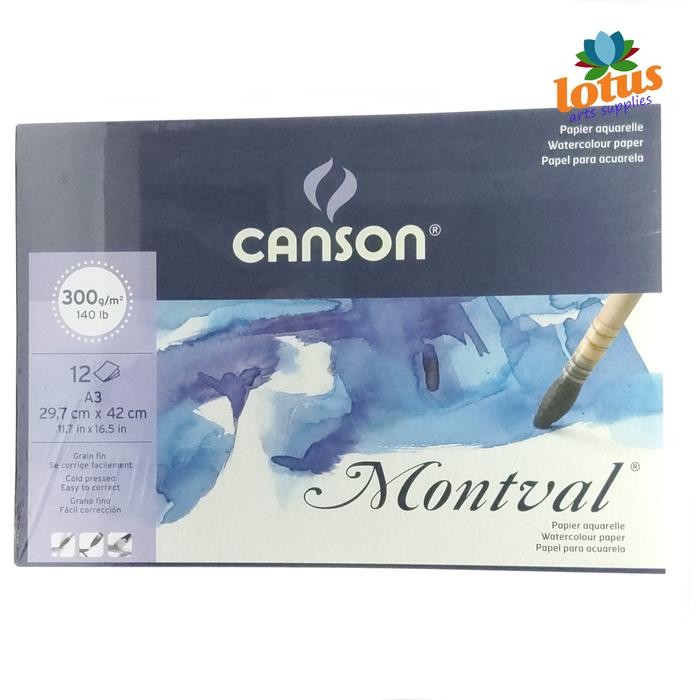 

TERLARIS! Canson Montval A3 300gsm 12 sheets - watercolor paper