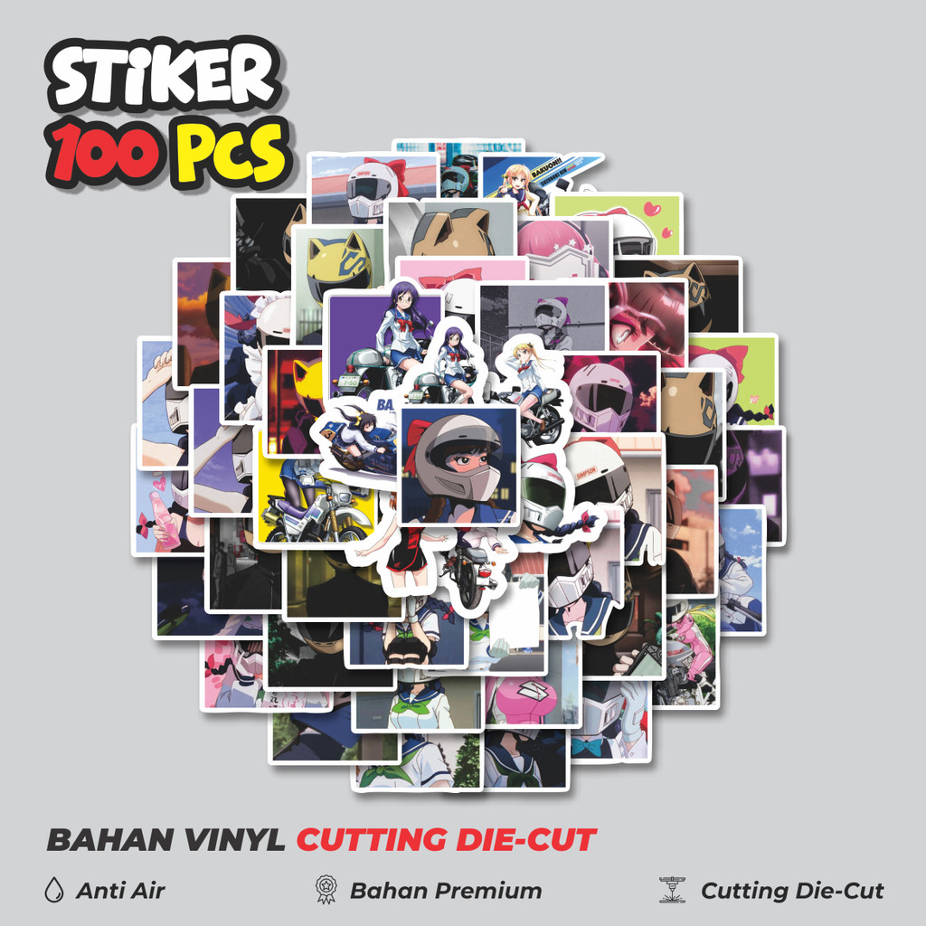 

Terbaru! 50 pcs Stiker Anime Bakuon!! Dekorasi Lucu Kreatif untuk Notebook, Skateboard, HP