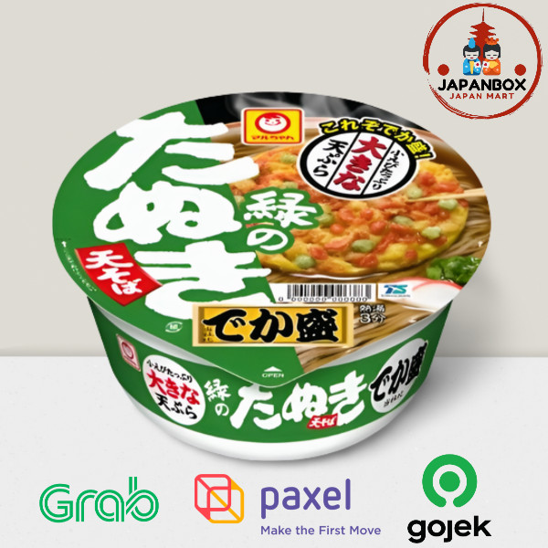 

Maruchan Midori No Tanuki Tensoba Dekamori 146g - Mi Soba dengan Tempura Gurih Made In Japan