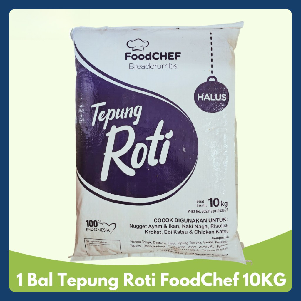 

Tepung roti / Panir / Breadcrumb 10 KG mixed murah bread crumb