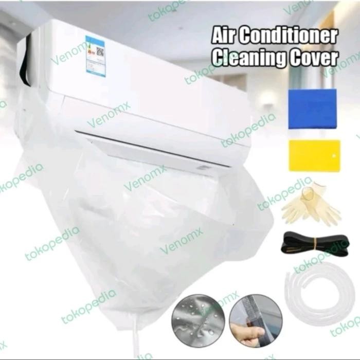 Cover Plastik Cuci AC 1/2 ~ 2 PK Bahan Tebal - TIPIS