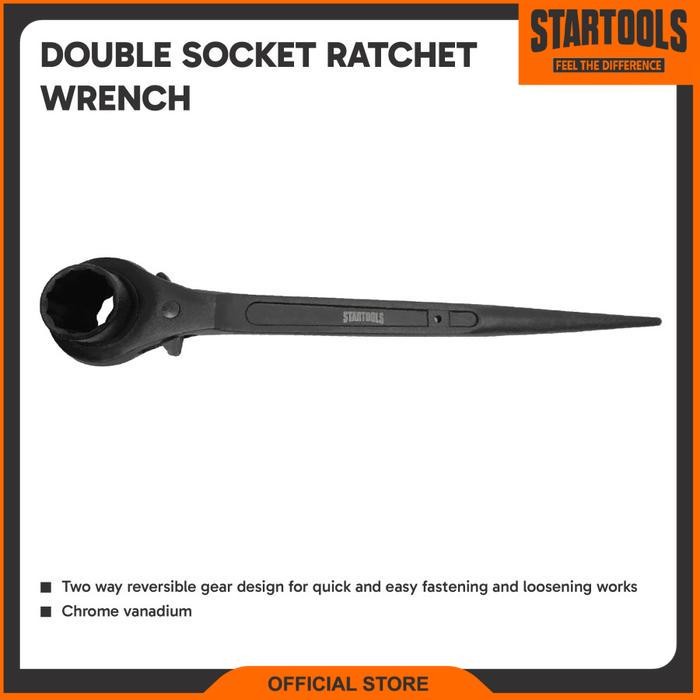 Startools Double Ratchet Wrench / Kunci Ratchet Scaffolding 30 x 32mm