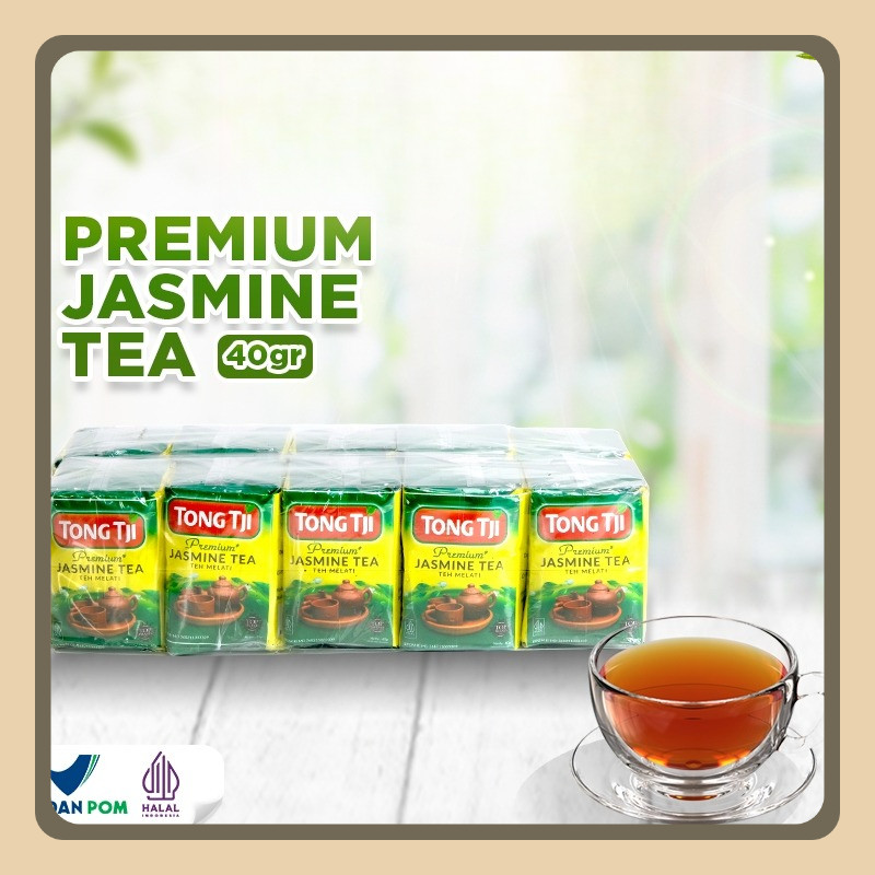 

Tong Tji Premium Jasmine Tea 40g, Teh Seduh per slop isi 10pcs