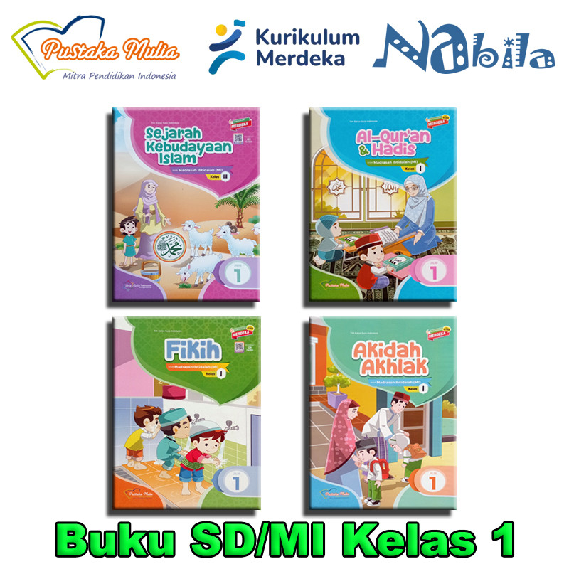 Penerbit Pustaka Mulia Buku Paket Kelas 1 SD/MI Kurikulum Merdeka