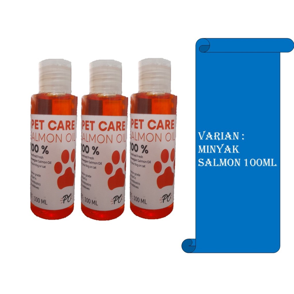 MINYAK IKAN SALMON / SALMON OIL / MINYAK SALMON / VITAMIN BULU KUCING DAN ANJING