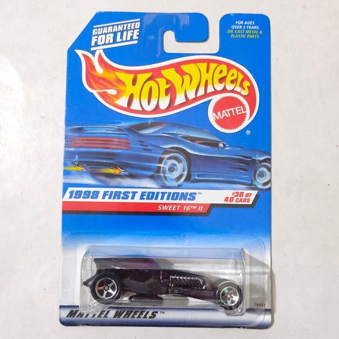 TR99 Hotwheels Hot Wheels Sweet 16 II ungu tua 1998 First Editions balap loop