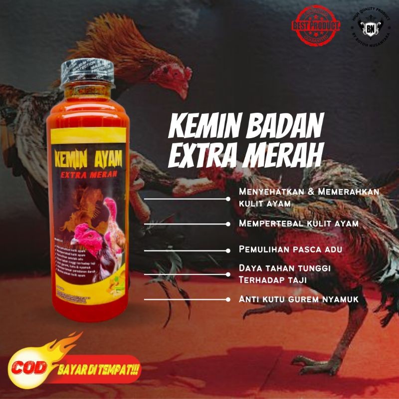 Doping Ayam Ganas Kemin Badan Extra Merah Kulit sehat tahan pukul