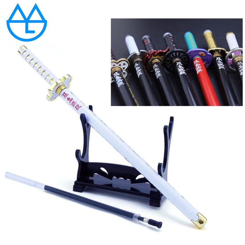

Pena Pulpen Pedang Sword Pen Anime Demon Slayer Kimetsu No Yaiba Tanjiro Zenitsu Giyu Rengoku Alat Tulis