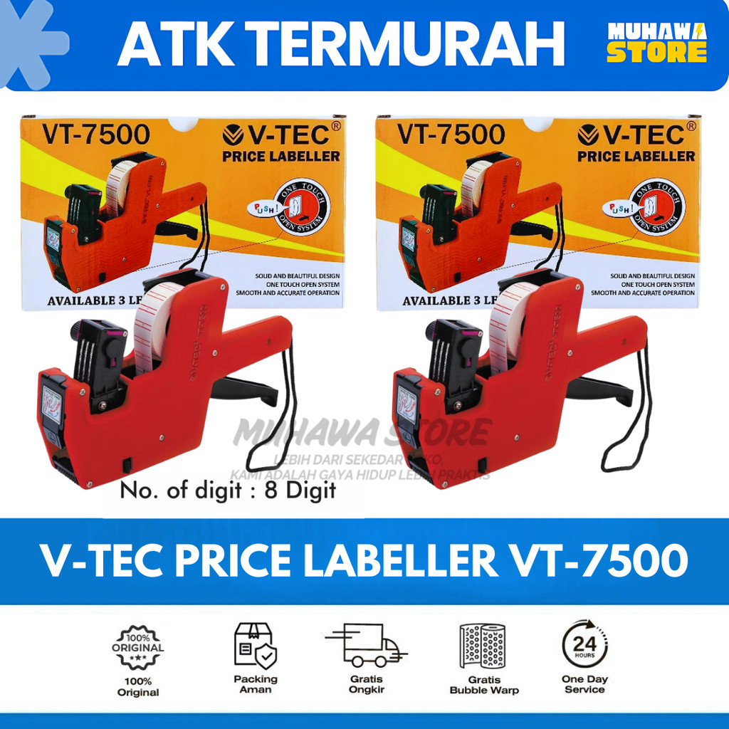 

V-TEC Alat Label Harga VT-7500 / Jepitan Harga Price Tag
