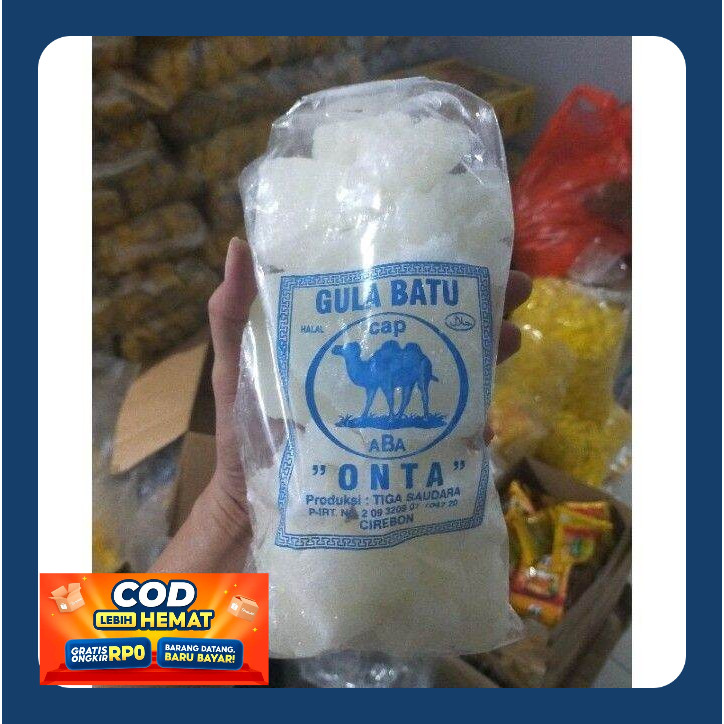 

Gula Batu Putih Merk Cap Onta Kemasan 1 KG
