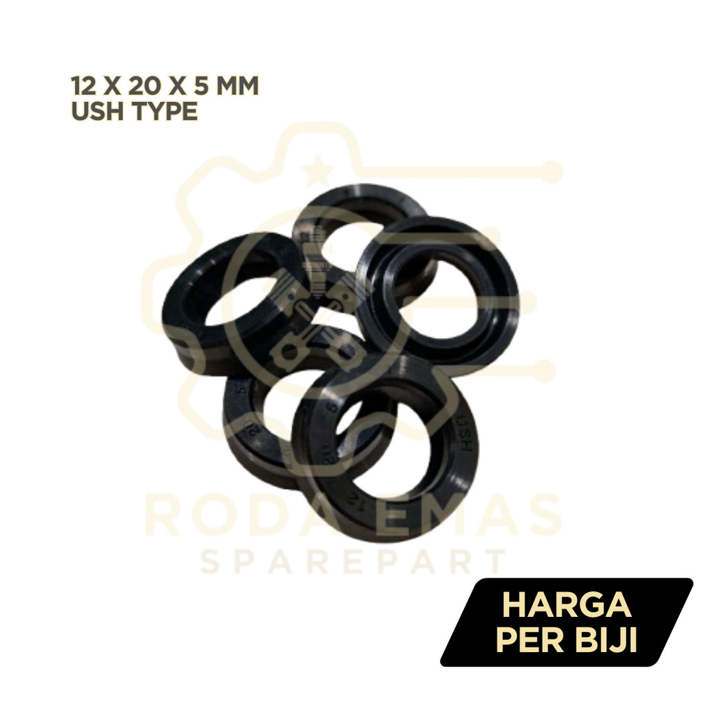 Oil Seal Shock Belakang Tipe USH YSS Kecil 12 20 5 mm (Sil Oli Rear Shockbreaker Breaker Absorber) S