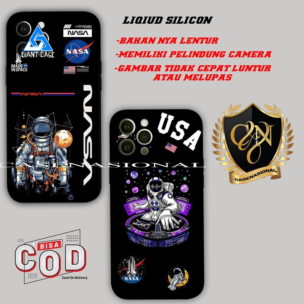 Nasional Case - CASE LIQIUD ASTRONOT NASA REALME C25/C25 7 NARZO 20 PRO 6 C11 2021 8 NARZO 50A PRIME