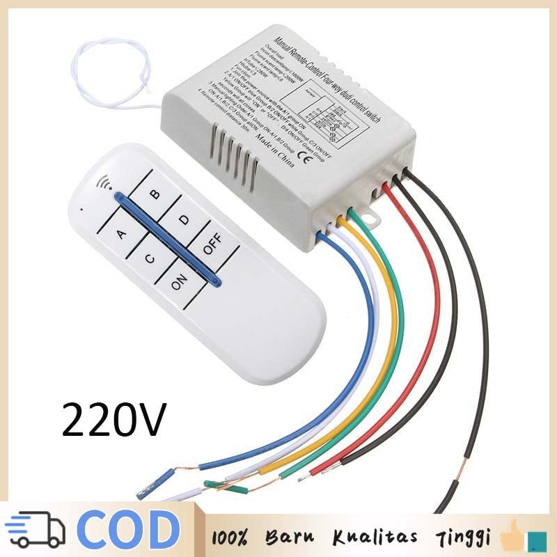 220v Remote Switch On Off Remote Control Switch 4 Way Remote Switch On Off
