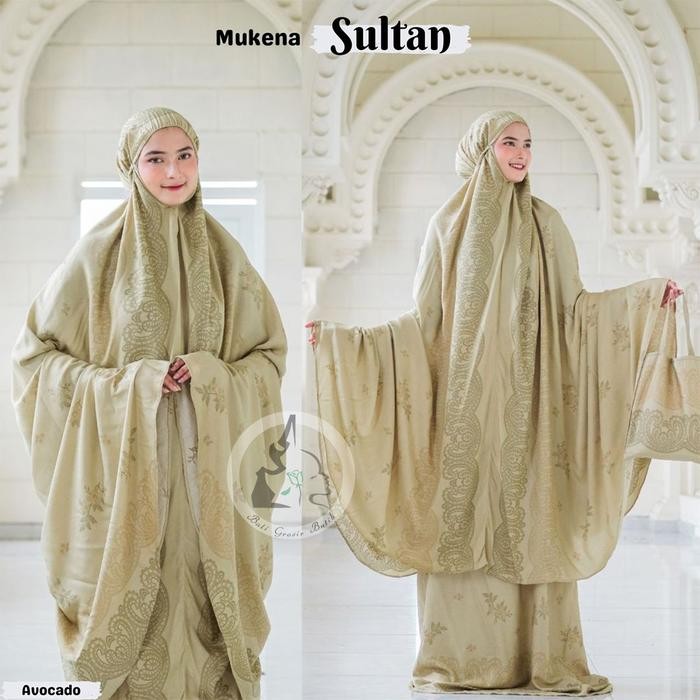Mukena Dewasa Jumbo Sultan Untuk BB 100 kg Mukenah Muslim Atasan Panjang Motif Terbaru 2024 Bahan Ra
