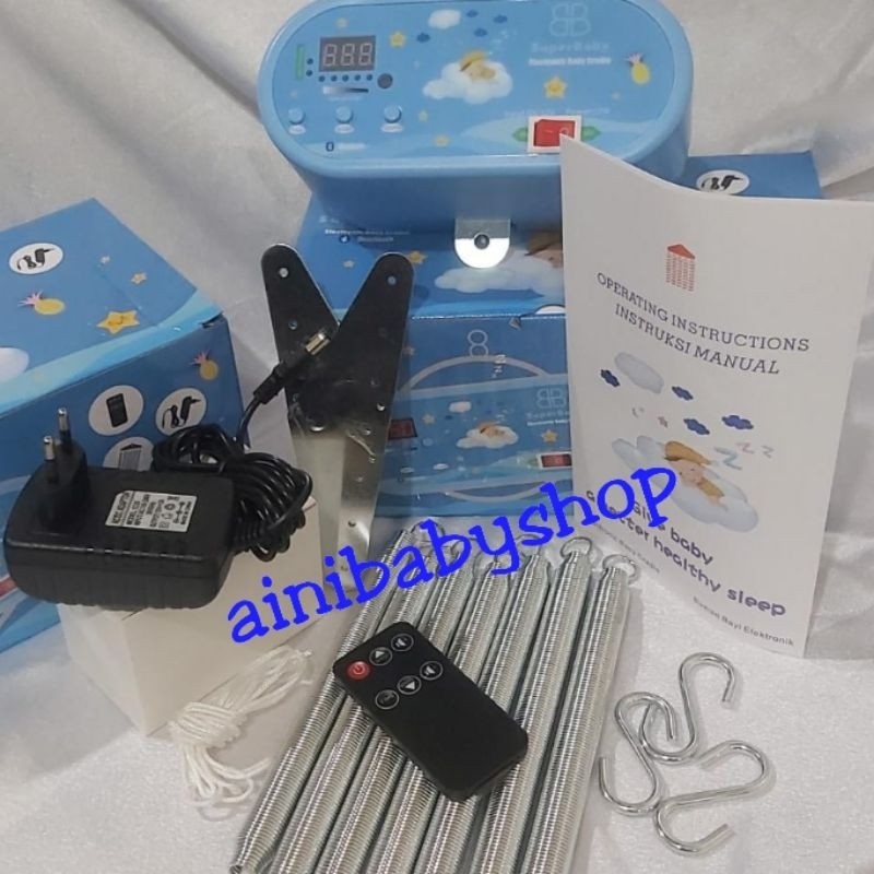 NEW Mesin Ayunan SUPERBABY Ayunan Listrik Murah Ayunan Otomatis Murah Perlengkapan Bayi Ayunan Bayi 