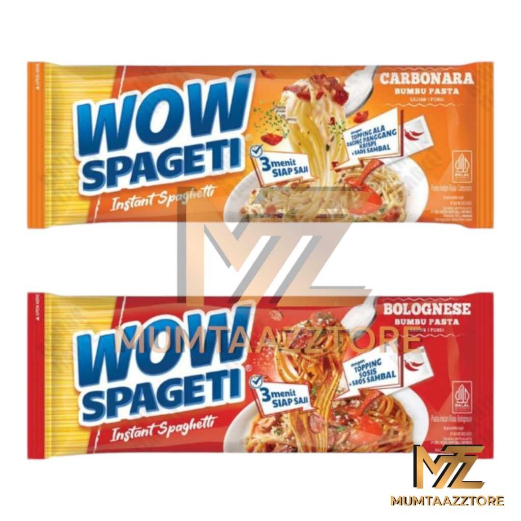 

️ WOW SPAGHETTI CARBONARA 88GR MIE | BOLOGNESE 84GR