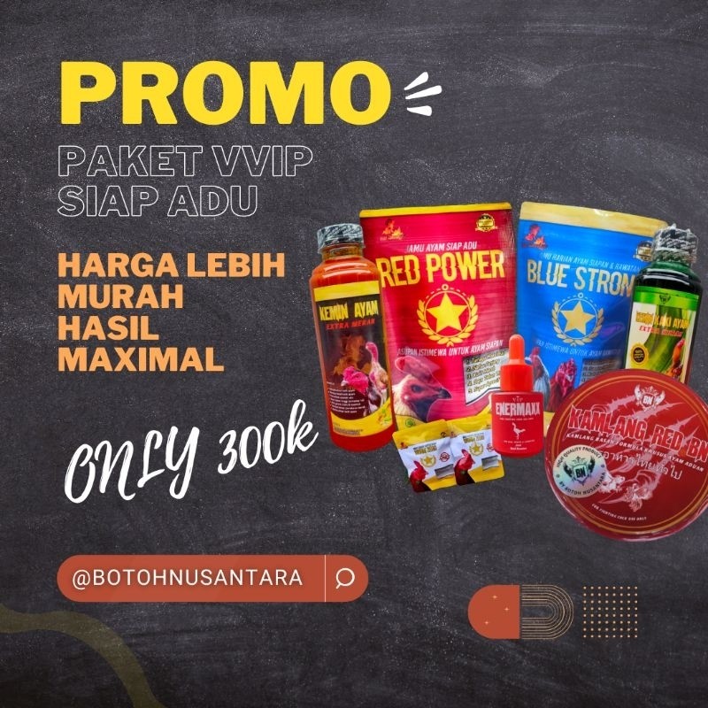 Jamu Ayam filipina Prima PAKET VVIP BN Perlengkapan dan asupan siap adu doping kamlang ef kemin bada