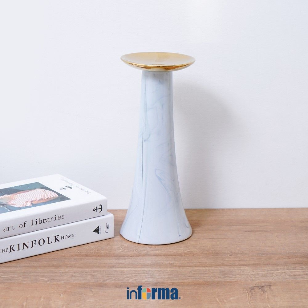 Informa 12.5X12.5X30.5 cm Istanbul Tempat Lilin Dekorasi Sl Candle Holder Deco Wadah Lilin Dekoratif