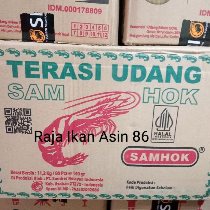 

Terasi Udang Asli Samhok Perdus / 1dus / 1 Dus isi 80pcs Masakan