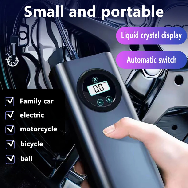 terbaru kompresor udara nirkabel kecil inflator ban portabel pompa inflator mobil pompa inflator led
