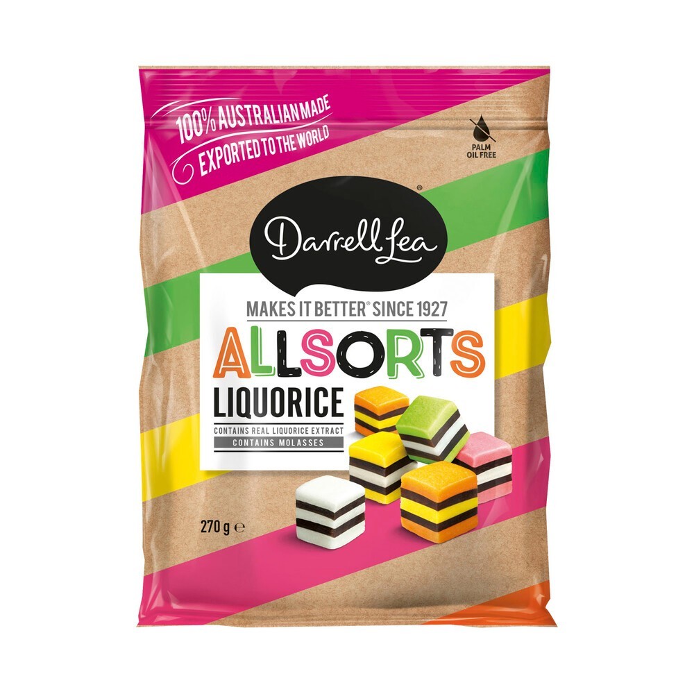 

Darrell Lea Allsorts Liquorice | 270g Australia