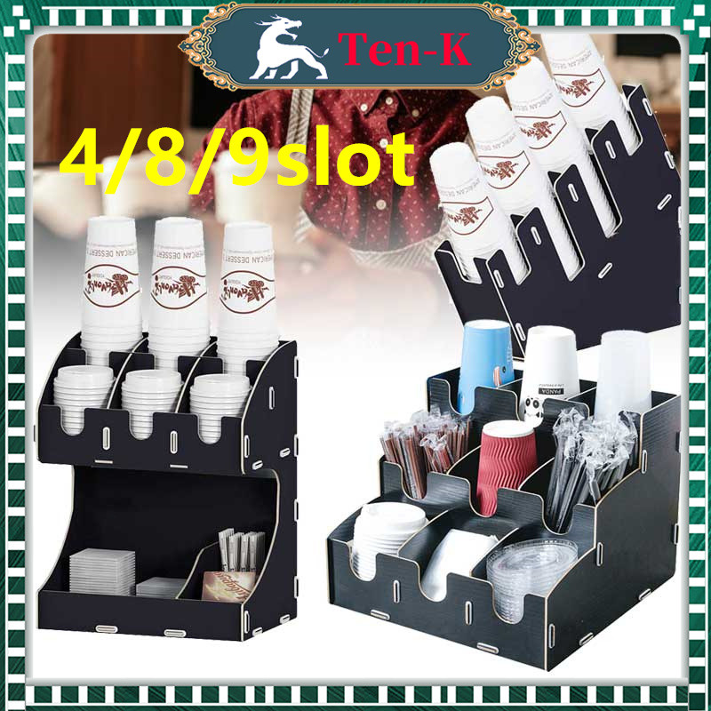 4 / 8 / 9 Slot Rak Paper Cup / Rack Paper Cup / Dispenser Paper Cup / Organizer Paper CupCO