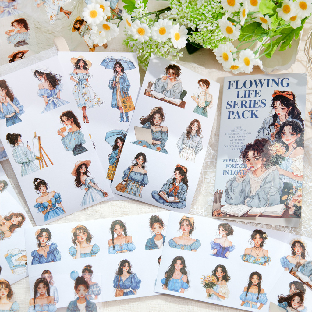 

30pcs/lot Kawaii Stationery Stickers Life flows Diary Planner Decorative Sticker Scrapbooking Journal DIY Craft