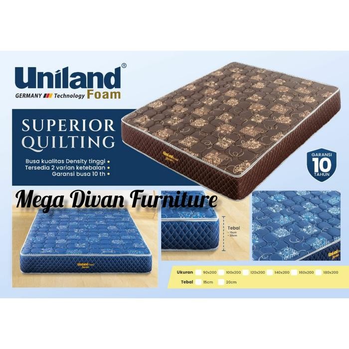 Kasur Busa Uniland Foam Superior Quilting Tebal 15 cm - 90 x 200 cm
